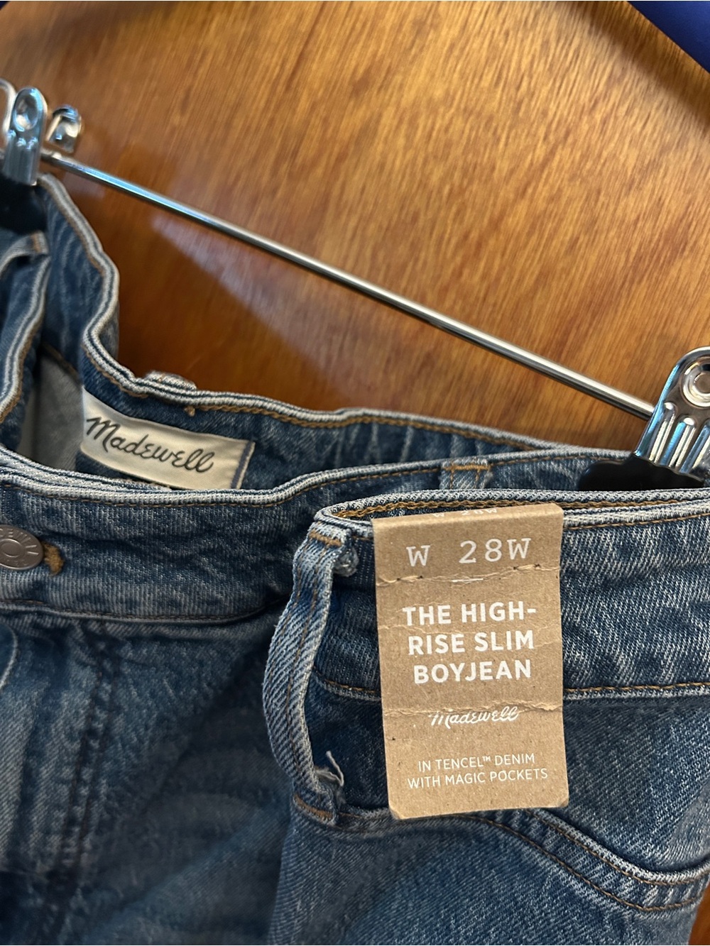 Madewell Slim Boyjean in Blue Denim